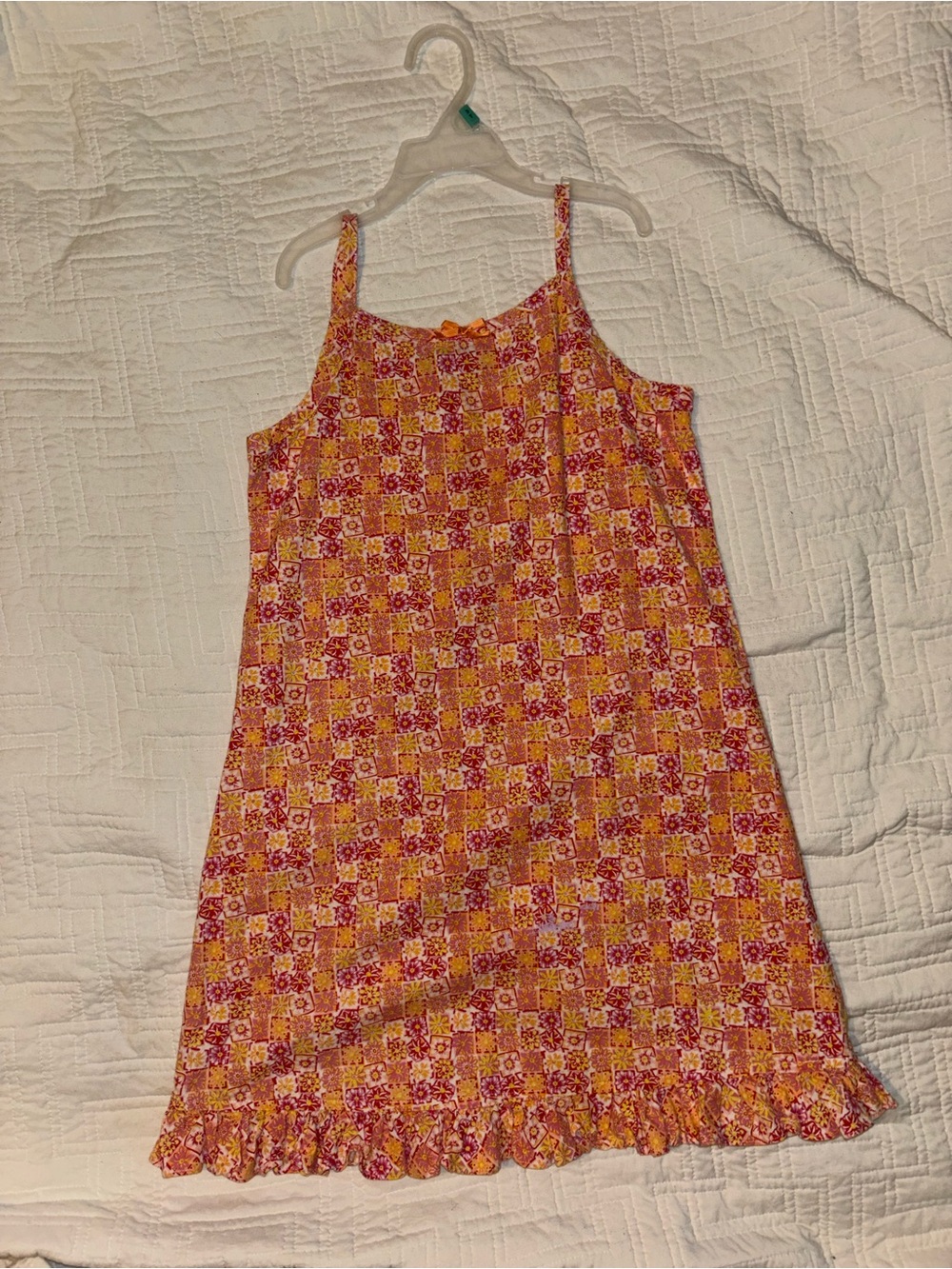Floral Patchwork Sleeveless Sundress - Pink & Yellow